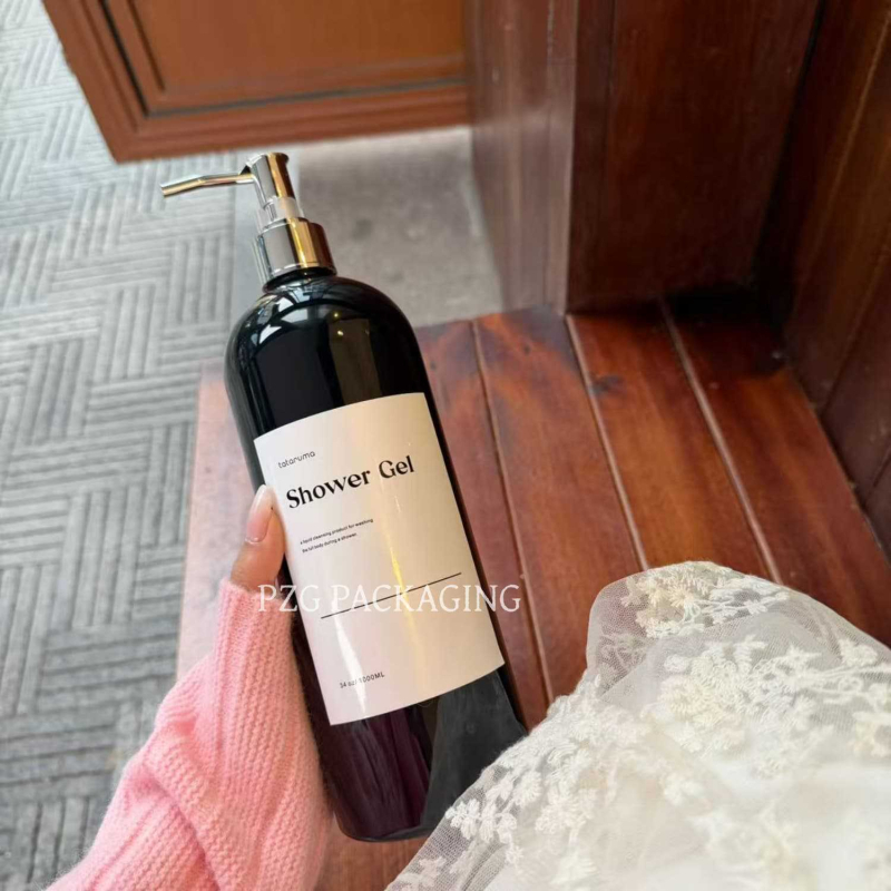 1000 ml PET adagoló üveg pumpával – mosogatószerhez, tusfürdőhöz és samponhoz