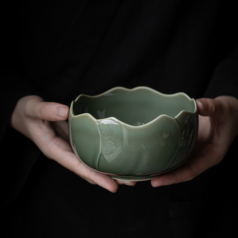 Set Yue Kiln Celadon čajna ceremonija – posuda za pranje čaja, vodeni bazen i staklenka za ostatke čaja