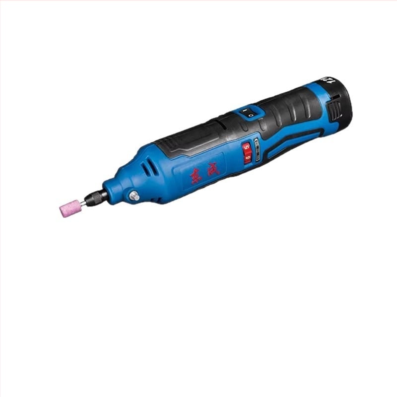 Dongcheng 12V презареждаема електрическа глава за шлайфане DCSJ10E – компактна ръчна машина за шлайфане и гравиране с литиева батерия