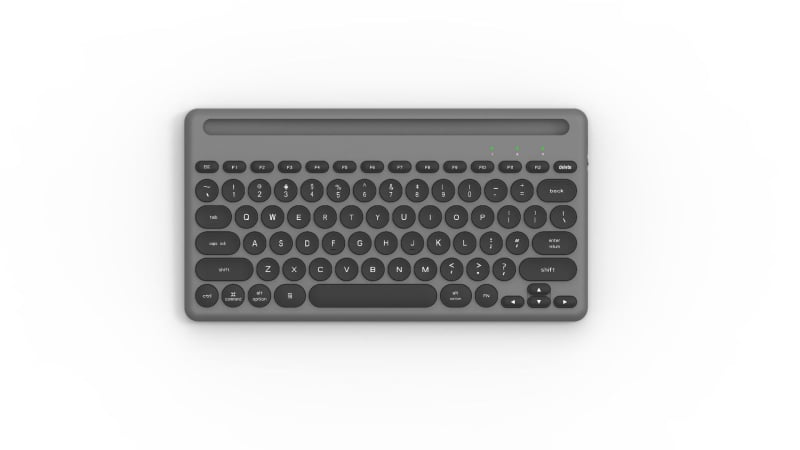 Bluetooth безжична клавиатура комплект със слот за карта, четириканално свързване, за таблети, лаптопи и мобилни устройства, стилен дизайн