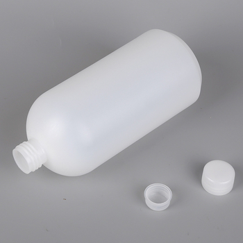 Kisnyakú műanyag üveg mérőskálával és belső kupakkal, 500/1000/2000 ml