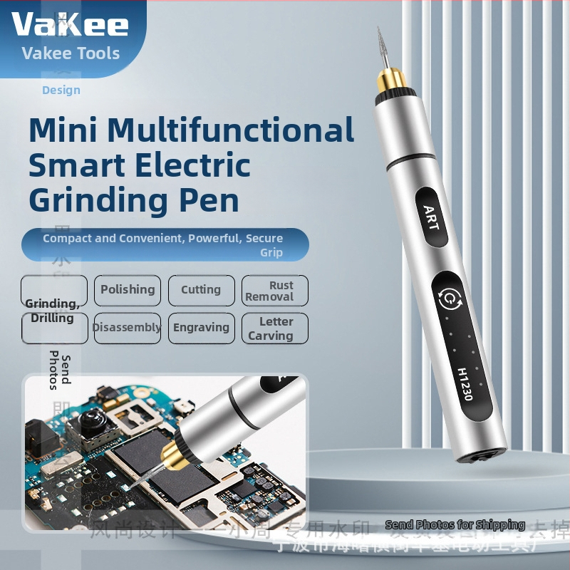 Vakee mini brúska na opravy elektroniky, gravírovanie a leštenie, brúsenie čipov a rezanie