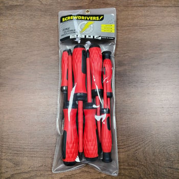 Set izolat de șurubelnițe pentru electricieni, 6 bucăți, Philips și capete plate, vârfuri magnetice puternice.