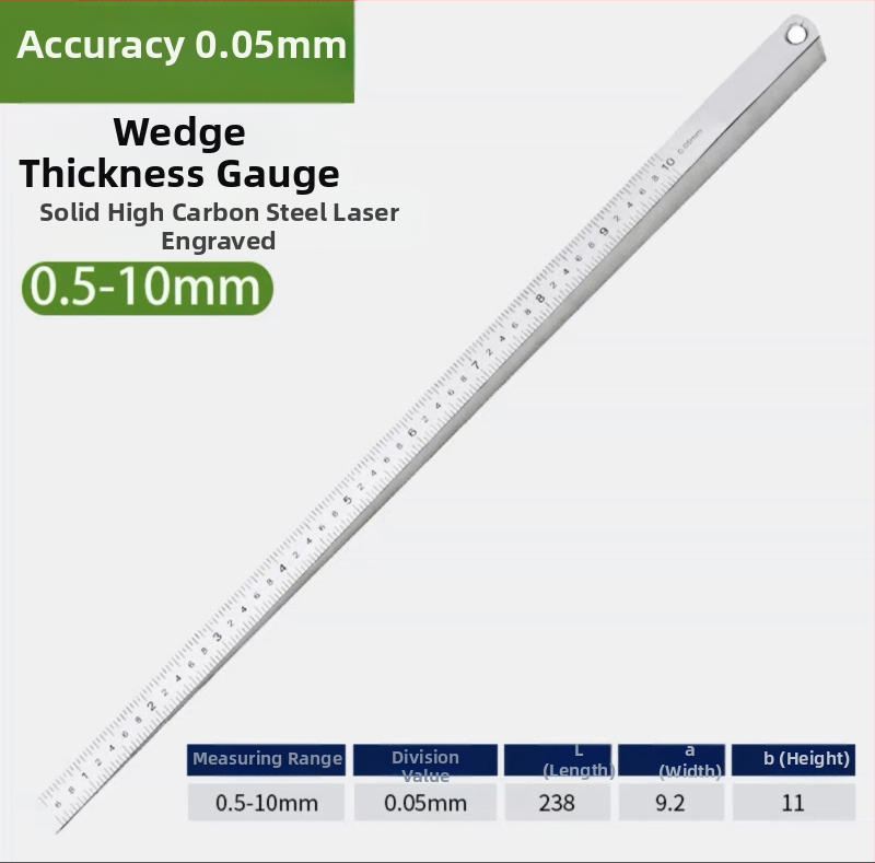 Presný bevel gauge a klinový feeler gauge súprava na meranie medzier