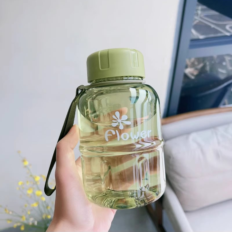Нов стилен пластмасов шише за вода, преносимо за спорт на открито, с голям капацитет, Space Cup, устойчиво на високи температури и удароустойчиво.