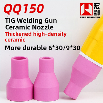 Qq150A keramická dýza pre argónové oblúčkové zváranie pre zvárací pištoľ – ochranný kryt keramickej dýzy 6×30 mm