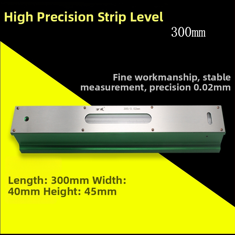 Vysoko presný priemyselný vodováha s pásovým rámom, 0,02 mm, 100-150-200