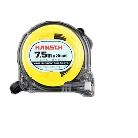 Hans metalna mjera-traka, 5 m, širina 19 mm/25 mm, prijenosni proziran mjerni alat