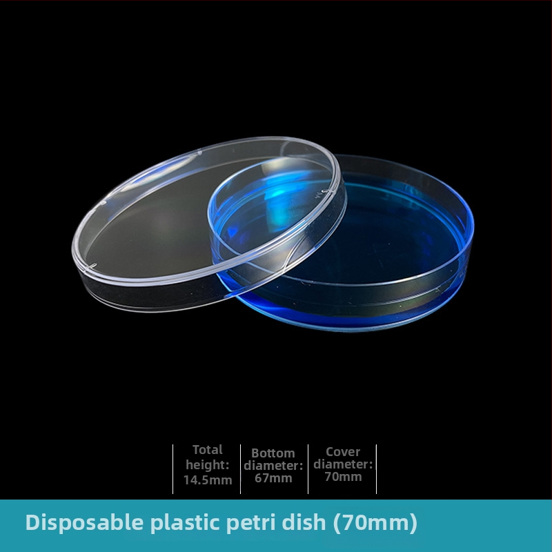 Jednorázové plastové Petri misky, priemer 60 mm a 90 mm, hrubšie steny, sterilné s krytom, kruhové aj štvorcové, model 3555