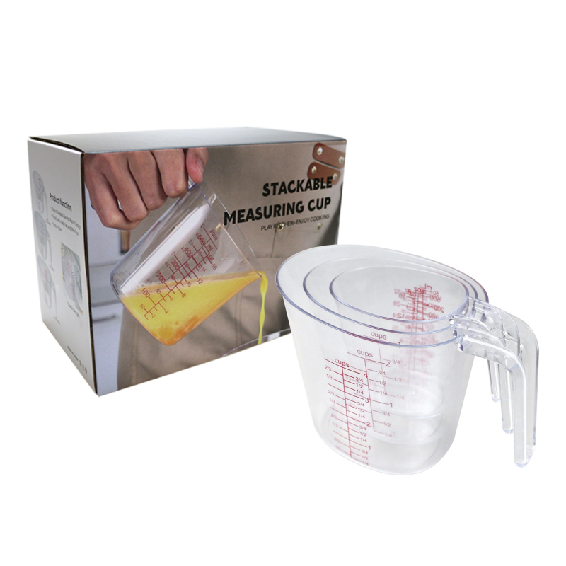 Set plastičnih mjernih čaša sa skalom i žlicama za pečenje