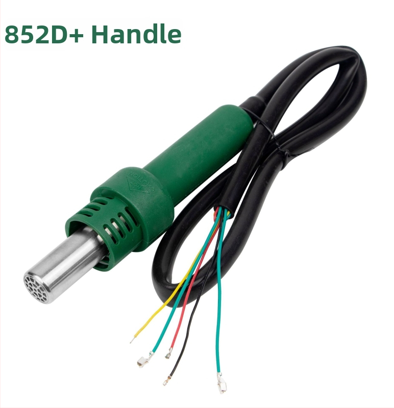 858D rukoväť horúceho vzduchu – príslušenstvo k spájkovaniu, vykurovacia jadro, kompatibilné s 878D/850 plug-in heat shrink (samec/samica)