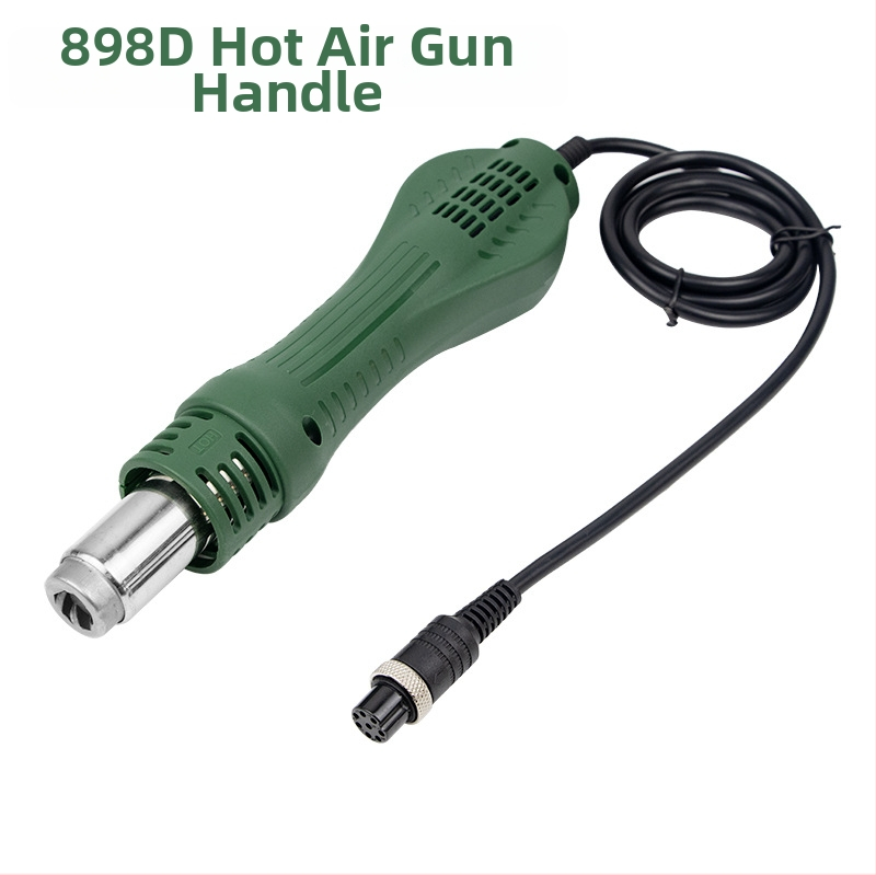 858D rukoväť horúceho vzduchu – príslušenstvo k spájkovaniu, vykurovacia jadro, kompatibilné s 878D/850 plug-in heat shrink (samec/samica)
