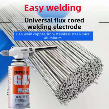 Domáca plynová zváračka s flux-core drôtom a elektródami pre nízkoteplotné zváranie meď-hliník, meď-železo a nerezová oceľ