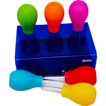 Set sigur cu pipete și tuburi de test pentru explorări STEM, sticlite de reacție din plastic, material didactic