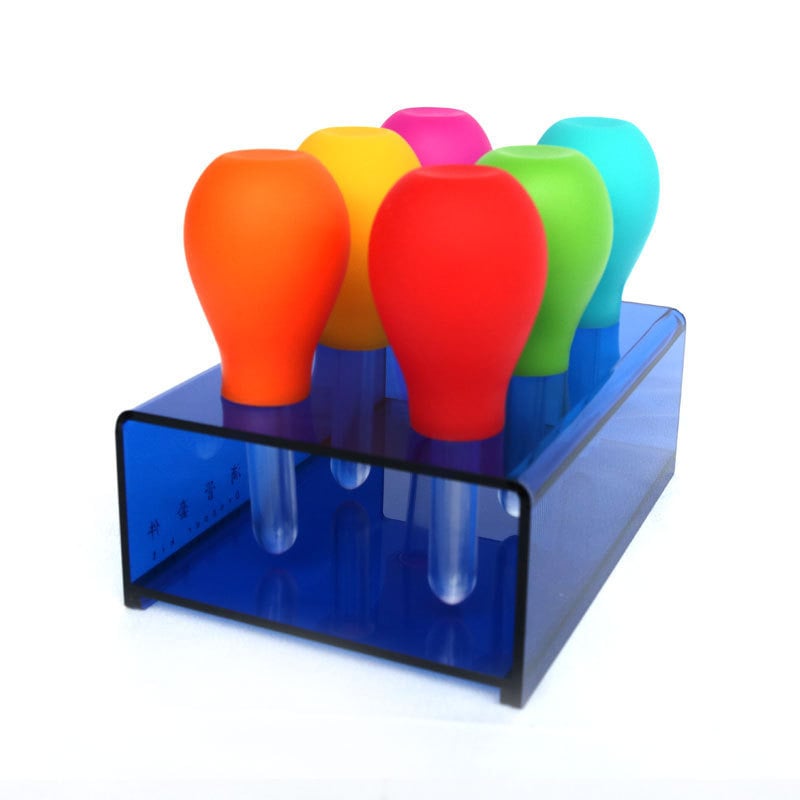 Set sigur cu pipete și tuburi de test pentru explorări STEM, sticlite de reacție din plastic, material didactic