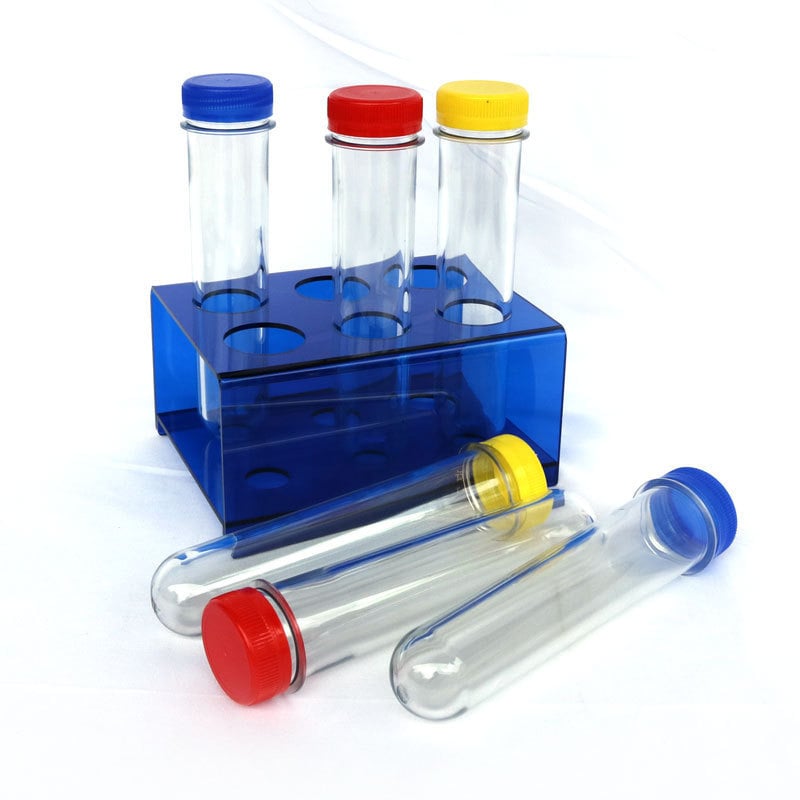 Set sigur cu pipete și tuburi de test pentru explorări STEM, sticlite de reacție din plastic, material didactic