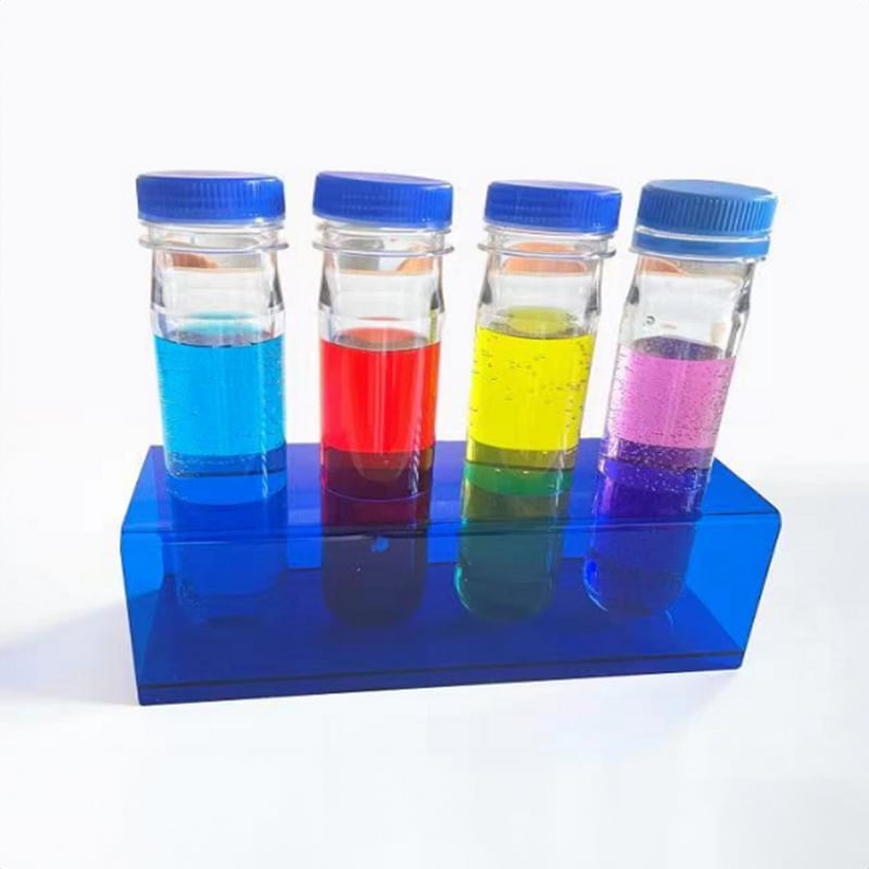 Set sigur cu pipete și tuburi de test pentru explorări STEM, sticlite de reacție din plastic, material didactic