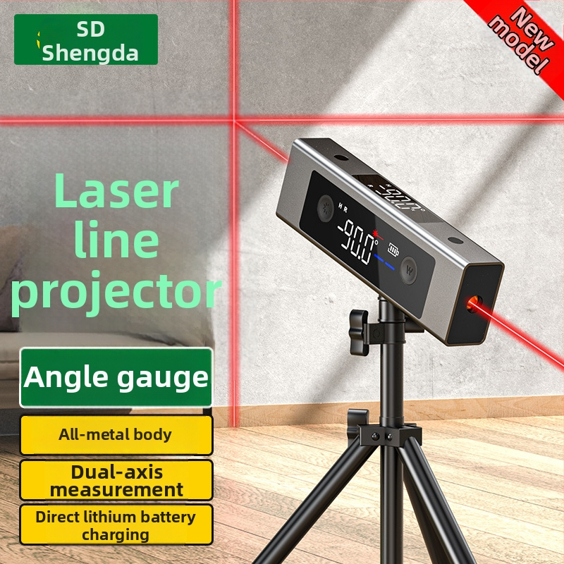 Shengda digitálny inclinometer s infračerveným laserom – nástroj na meranie sklonu a uhla