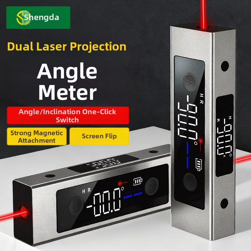 Shengda digitálny inclinometer s infračerveným laserom – nástroj na meranie sklonu a uhla