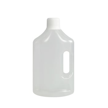 PP fertőtlenítő palack 500 ml–3000 ml, sav- és lúgálló műanyag, csavaros kupakkal, fúvóformázással készült