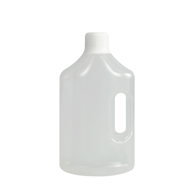 PP fertőtlenítő palack 500 ml–3000 ml, sav- és lúgálló műanyag, csavaros kupakkal, fúvóformázással készült