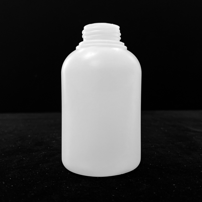 HDPE műanyag kerek ragasztóflakon fedéllel és belső dugóval, zárt adagolóflakon folyadékokhoz
