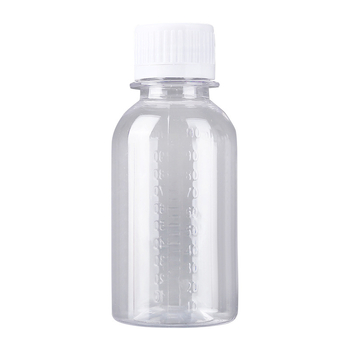 50-500 ml PET borostyán reagensüveg, átlátszó műanyag adagoló palack