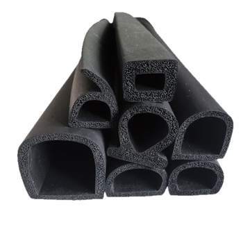 EPDM пяна гума уплътнител с голям D-образен профил за шкафове, 15×16, кух полукръг, самозалепващ