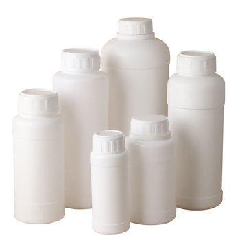 Fehér HDPE műanyag üveg 250–1000 ml növényvédő szerhez, vegyi anyagokhoz és reagensekhez