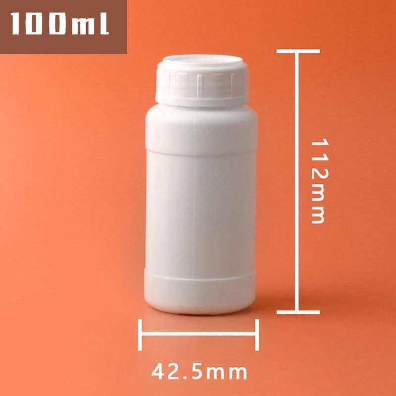 Fehér HDPE műanyag üveg 250–1000 ml növényvédő szerhez, vegyi anyagokhoz és reagensekhez