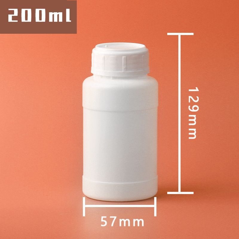 Fehér HDPE műanyag üveg 250–1000 ml növényvédő szerhez, vegyi anyagokhoz és reagensekhez