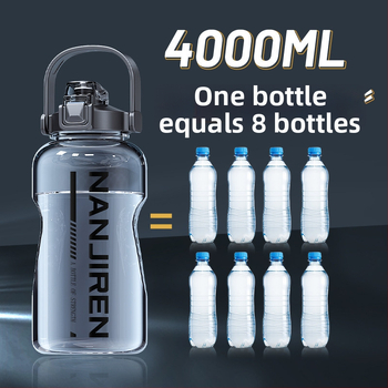 3000 ml športová fľaša na vodu, veľká kapacita, z PC plastu, odolná voči vysokým teplotám, Antarctic People