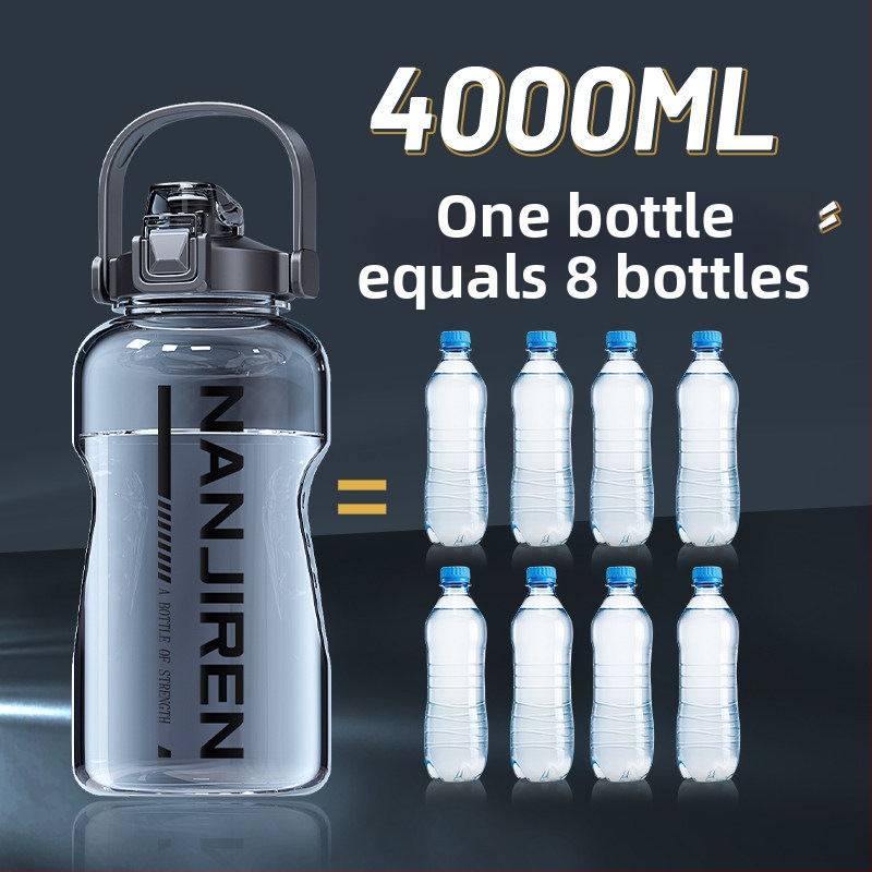 3000 ml športová fľaša na vodu, veľká kapacita, z PC plastu, odolná voči vysokým teplotám, Antarctic People