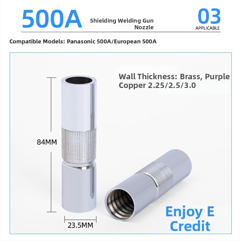 Meďová ochranná tryska pre Panasonic zváračku, zváranie s ochranným plynom, kompatibilné s 200A/350A/500A