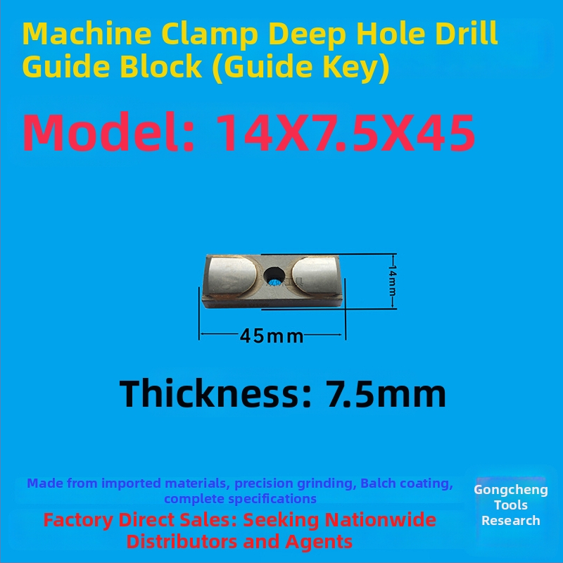 Vodiaci blok pre hlboké dierovanie a vodiaci kľúč, 16×8×50, CNC nástroj