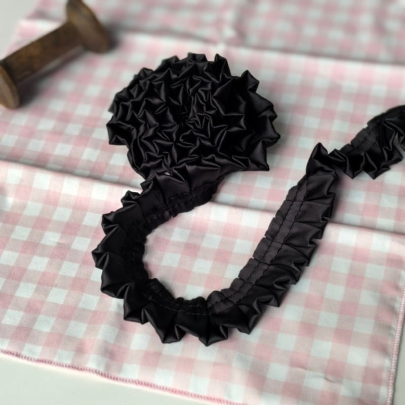 3 cm dvostruko složena I-obliku plisirana mat satenska čipka za DIY dječja odjeća, rub haljine i dodaci za kosu