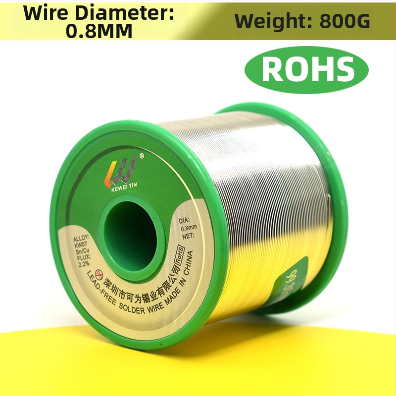 Canwei bezolovnatý spájkovací drôt s rosinovým jadrom, 1000 g, pre PCB dosky, ROHS 2.0, SGS, nízkotavený bod