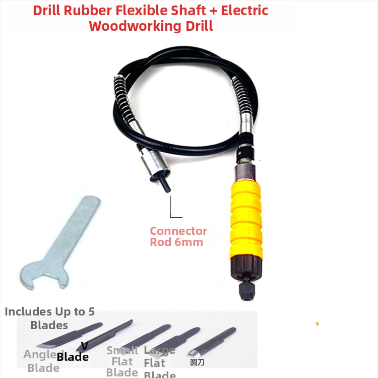 Elektrický brúska a vŕtačka s flexibilným hriadeľom, prevediteľná na visací brúsik; gravírovací stroj; nástroje na rezbárstvo v jade a dreve; nástroje na rezanie koreňov; rezbárske nože a dláta