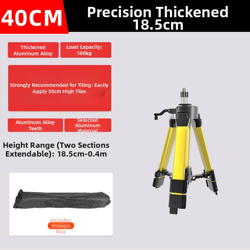 Teleskopický tripod pre niveliáciu so vysúvacou tyčou, držiak pre laserový nivelačný prístroj a infračervená podpora