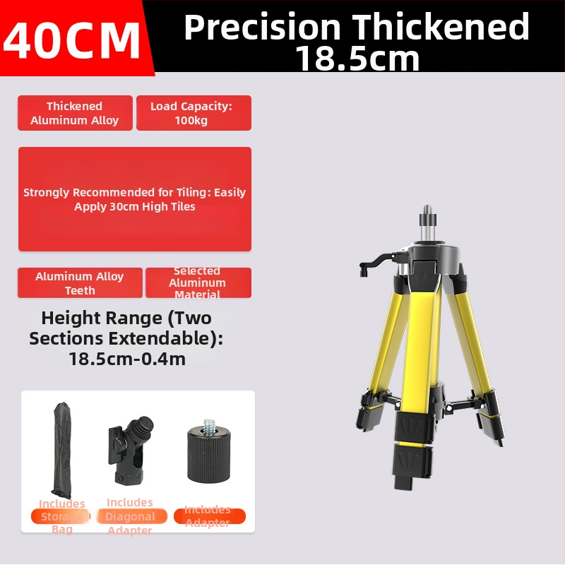 Teleskopický tripod pre niveliáciu so vysúvacou tyčou, držiak pre laserový nivelačný prístroj a infračervená podpora