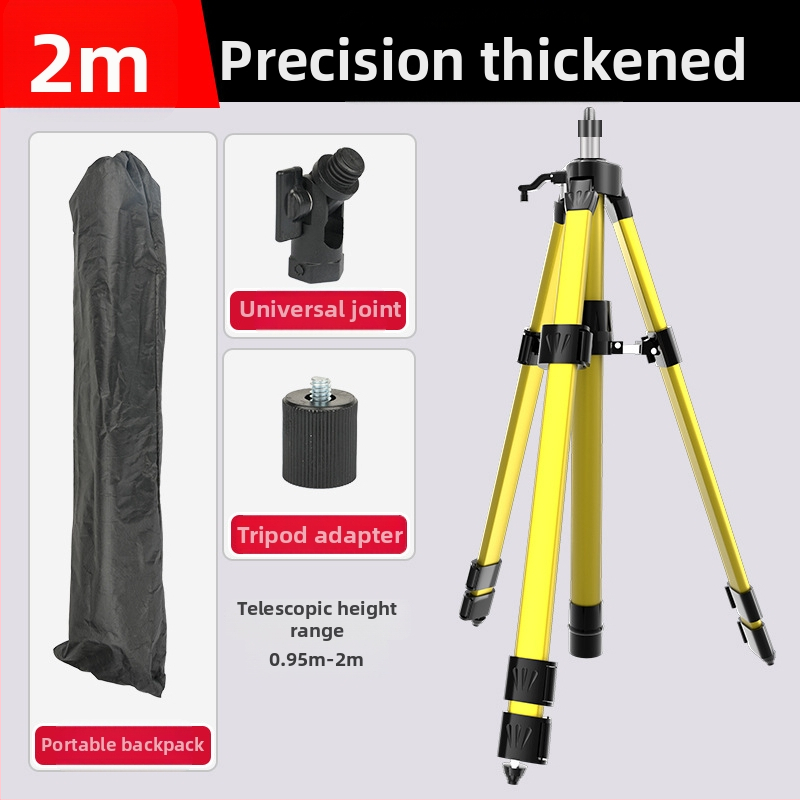 Teleskopický tripod pre niveliáciu so vysúvacou tyčou, držiak pre laserový nivelačný prístroj a infračervená podpora