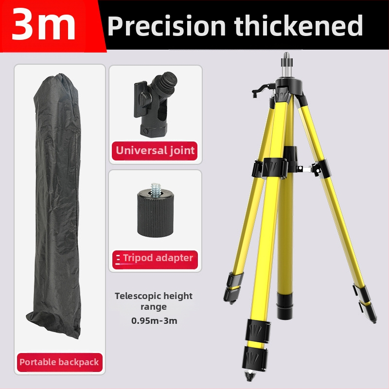 Teleskopický tripod pre niveliáciu so vysúvacou tyčou, držiak pre laserový nivelačný prístroj a infračervená podpora