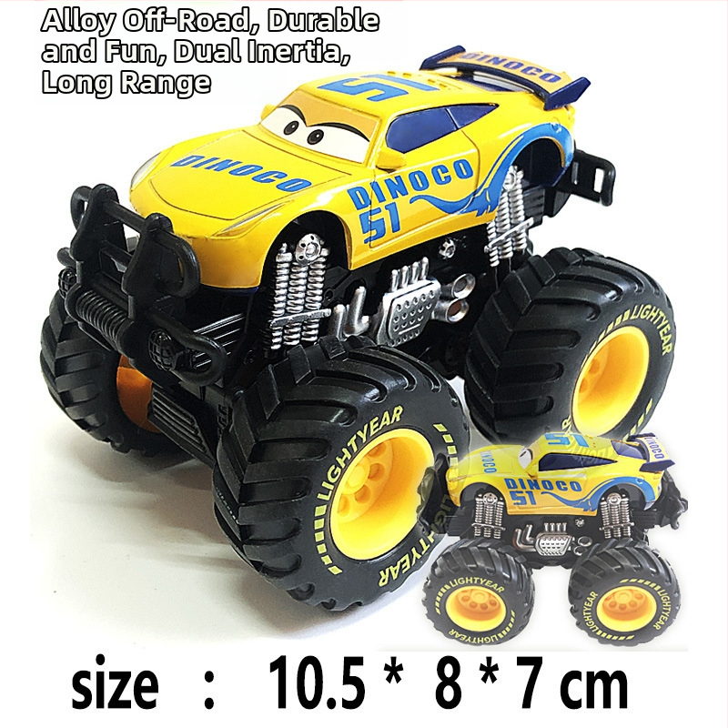 Off-road detské kovové auto – statický závodný model, McQueen