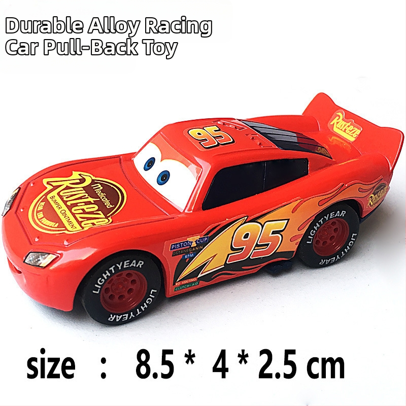 Off-road detské kovové auto – statický závodný model, McQueen