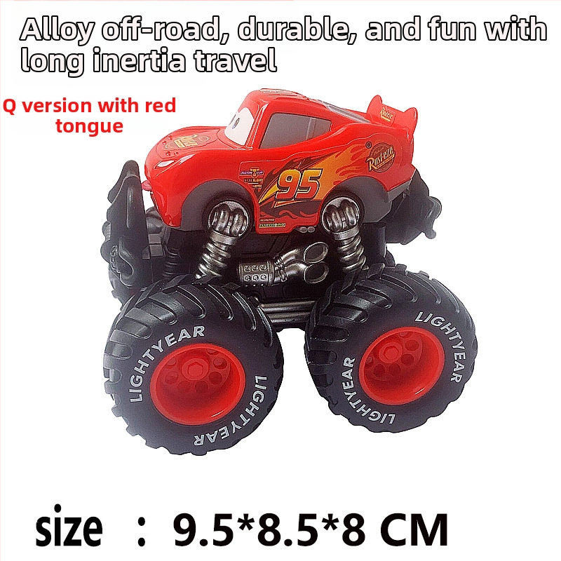 Off-road detské kovové auto – statický závodný model, McQueen