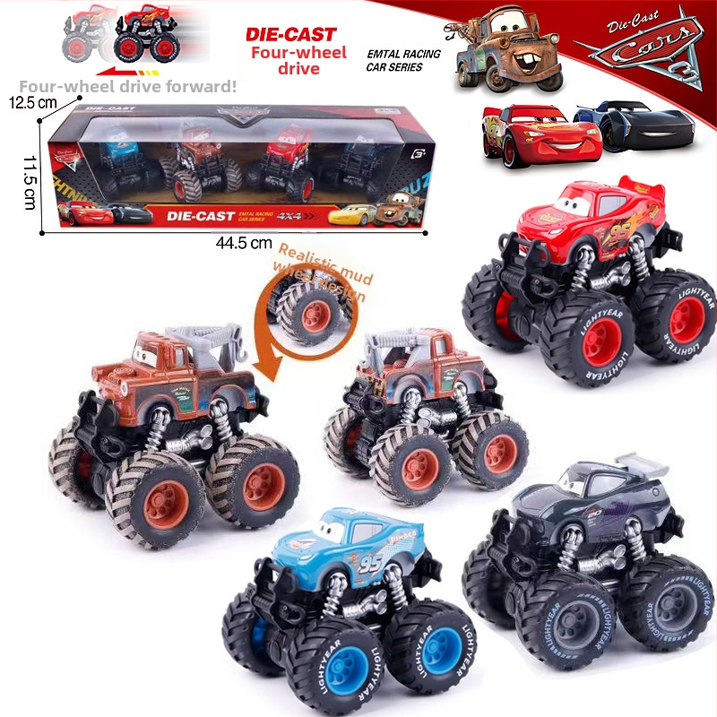Off-road detské kovové auto – statický závodný model, McQueen