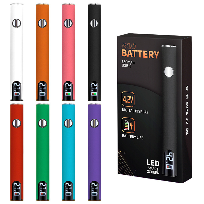 Prijenosno USB lemilica s digitalnim zaslonom, 510 sučelje, tri postavljene razine napona, 650 mAh, s vrhom za lemljenje u crnoj, bijeloj, narančastoj, ljubičastoj i crvenoj boji