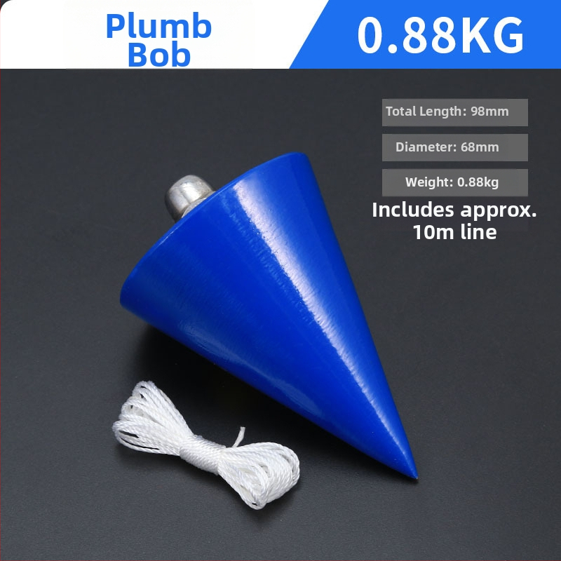 Sada závaží pre olovnicu – kužeľové závažia 2 kg a 10 kg