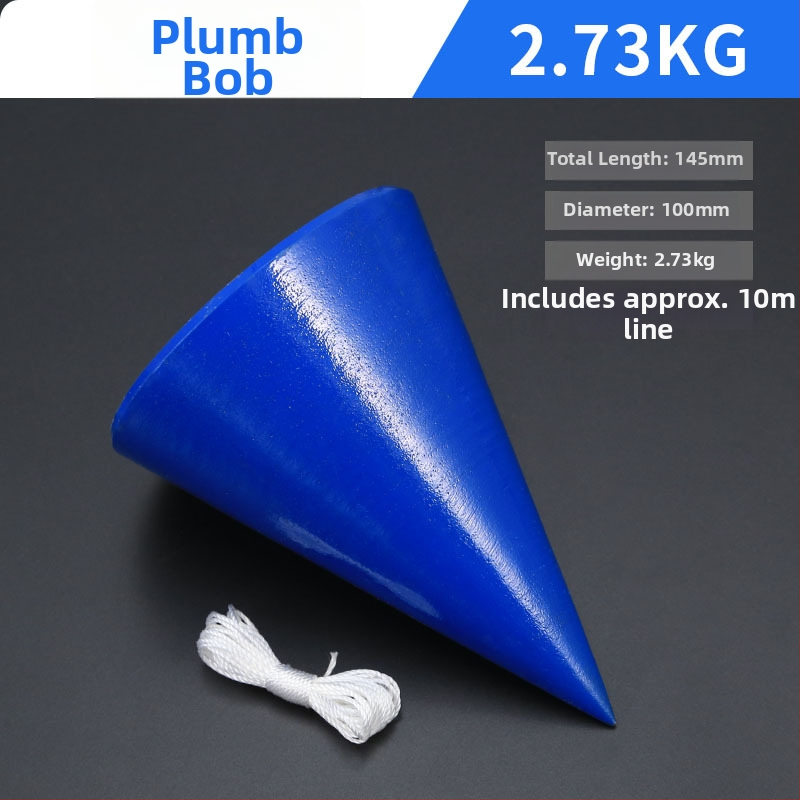 Sada závaží pre olovnicu – kužeľové závažia 2 kg a 10 kg