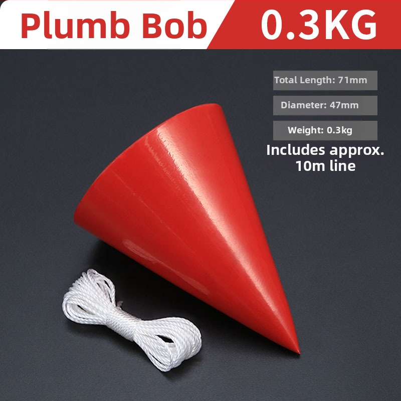 Sada závaží pre olovnicu – kužeľové závažia 2 kg a 10 kg